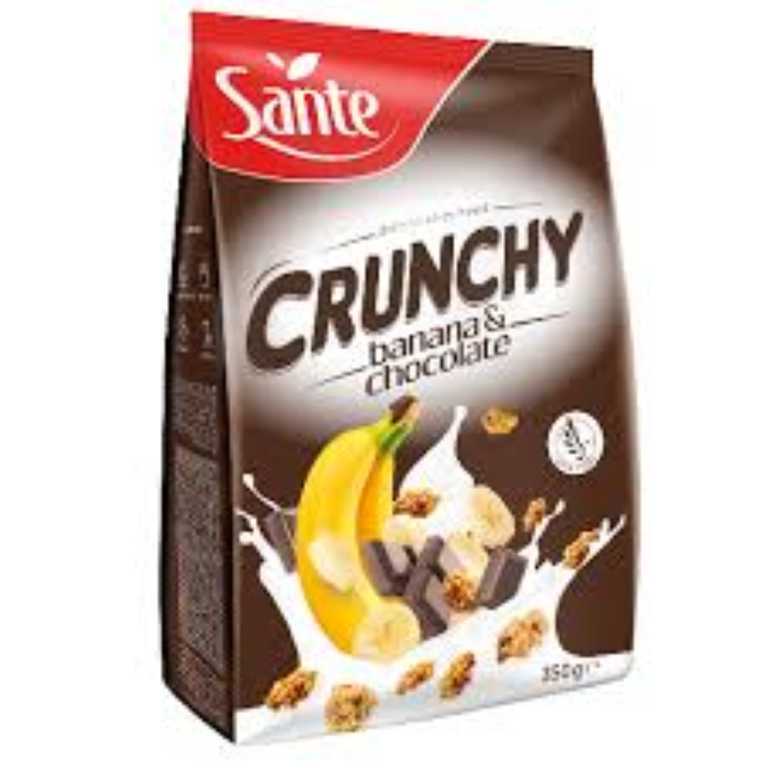SANTE CRUNCHY OAT FLAKES BANANA/CHOC 350G